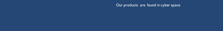 Our products  are  found in cyber space 